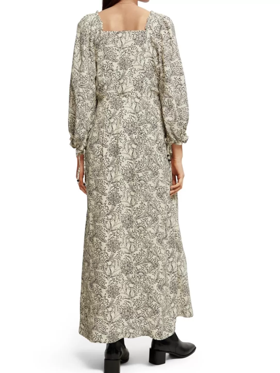 Scotch and Soda 3/4-Length Sleeve Maxi-Dress Combo M Cheap