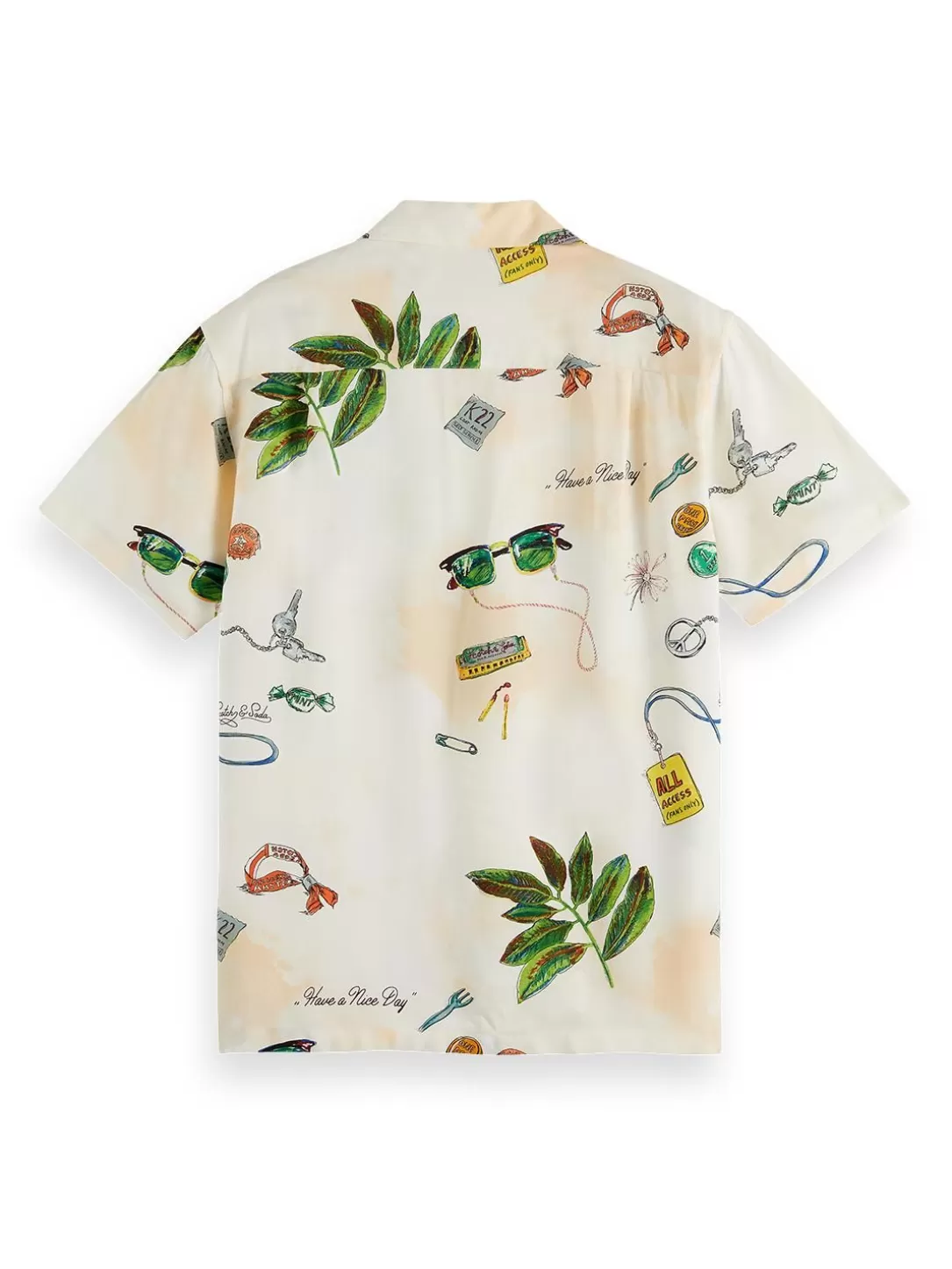 Scotch and Soda Aop Hawaii Shirt Festival Trinkets Best Sale