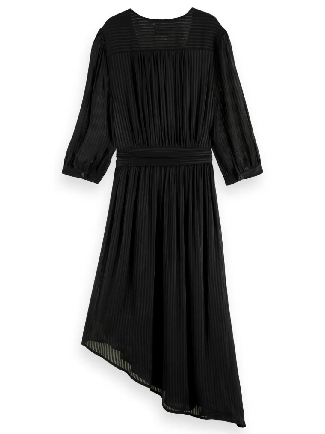 Scotch and Soda Asymmetric Wrap Dress Black Clearance