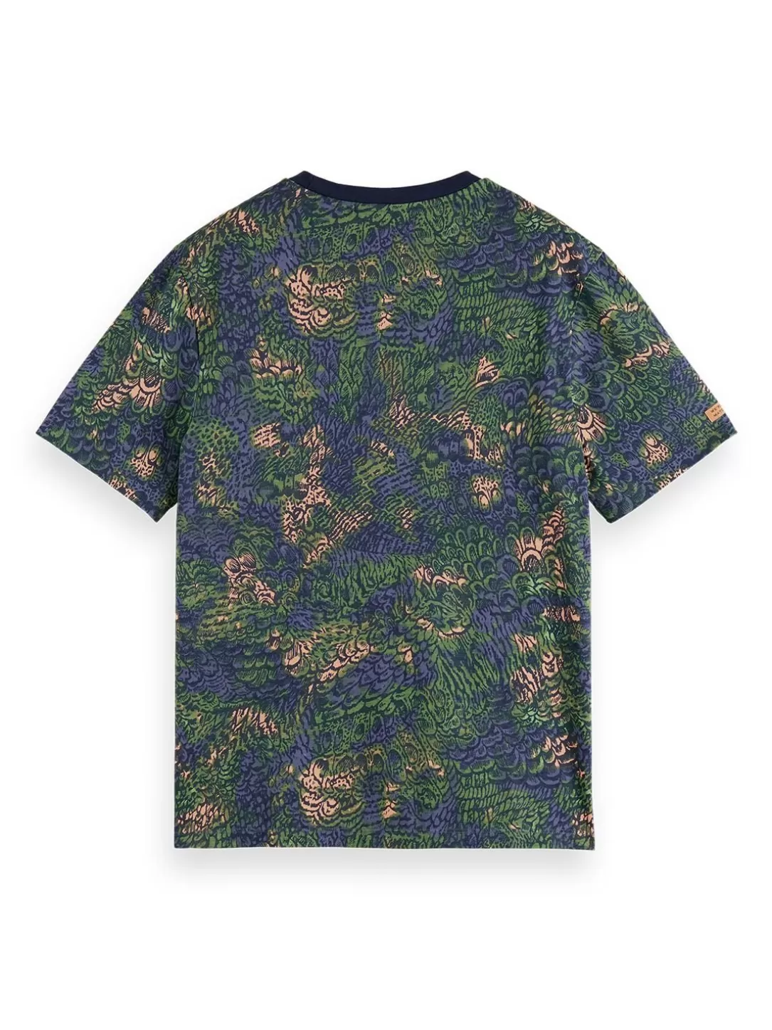 Scotch and Soda Big Aop T-Shirt Night Orange Camo Discount