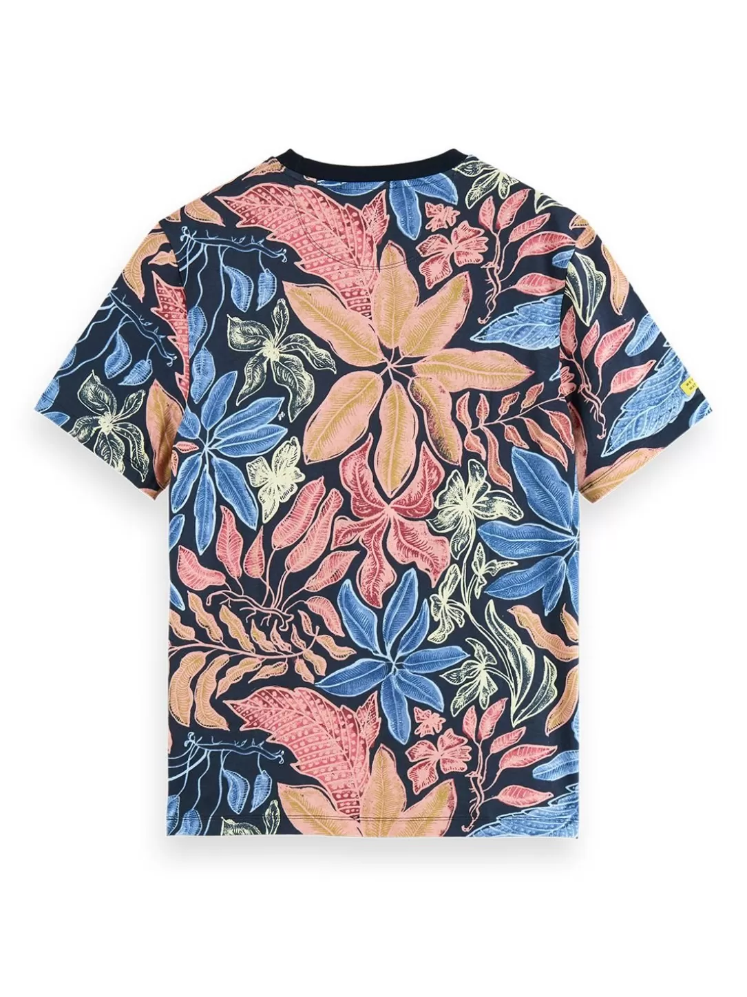 Scotch and Soda Big Aop T-Shirt Nocturnal Floral Multi New