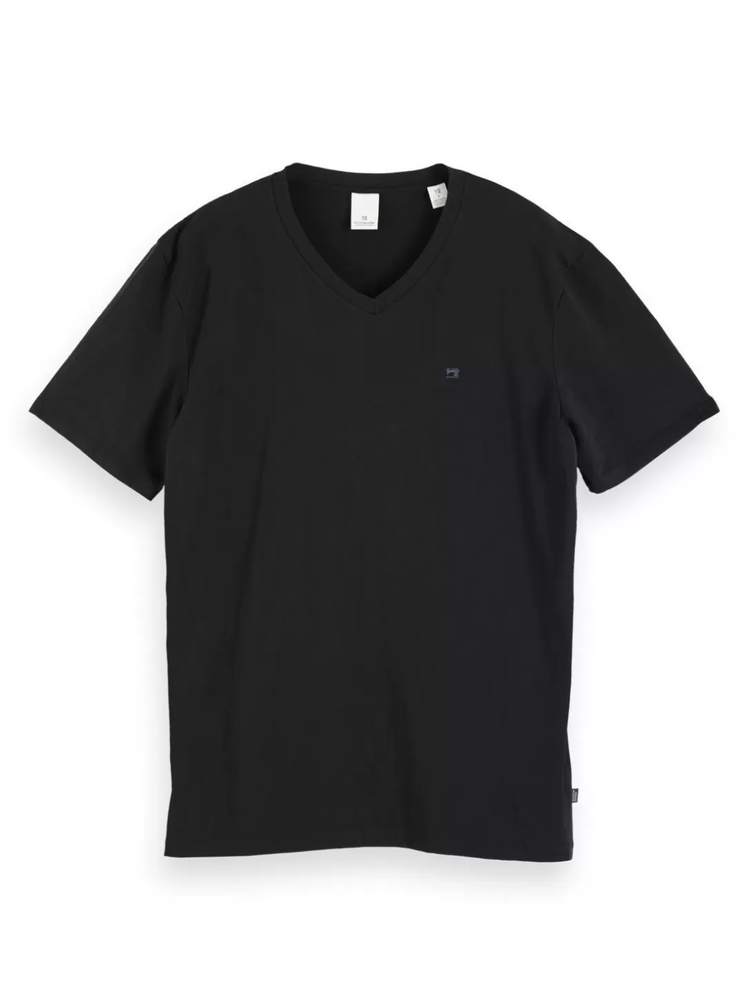 Scotch and Soda Classic V-Neck T-Shirt Black Shop