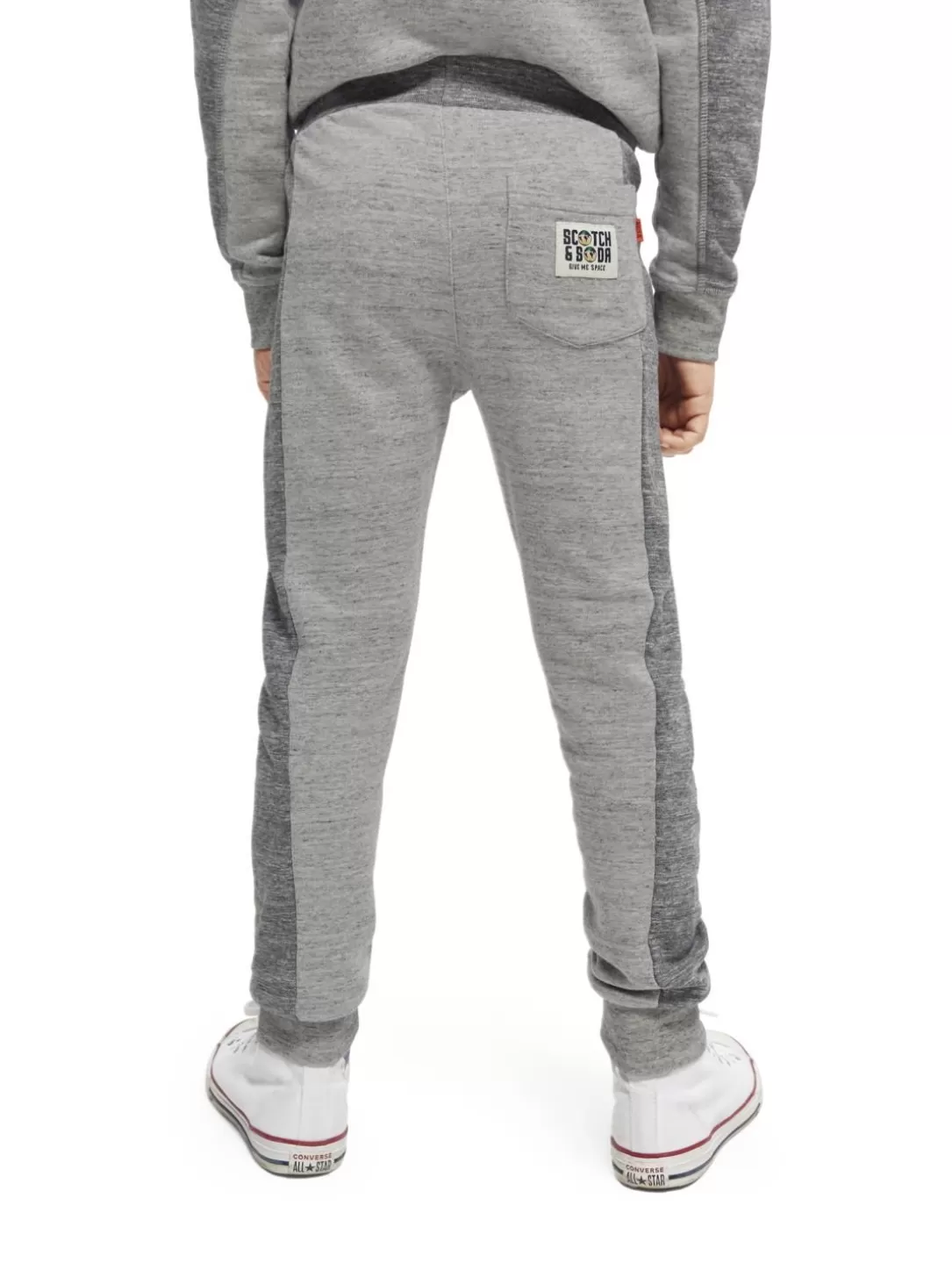 Scotch and Soda Color-Block Sweatpants Grey Melange Shop