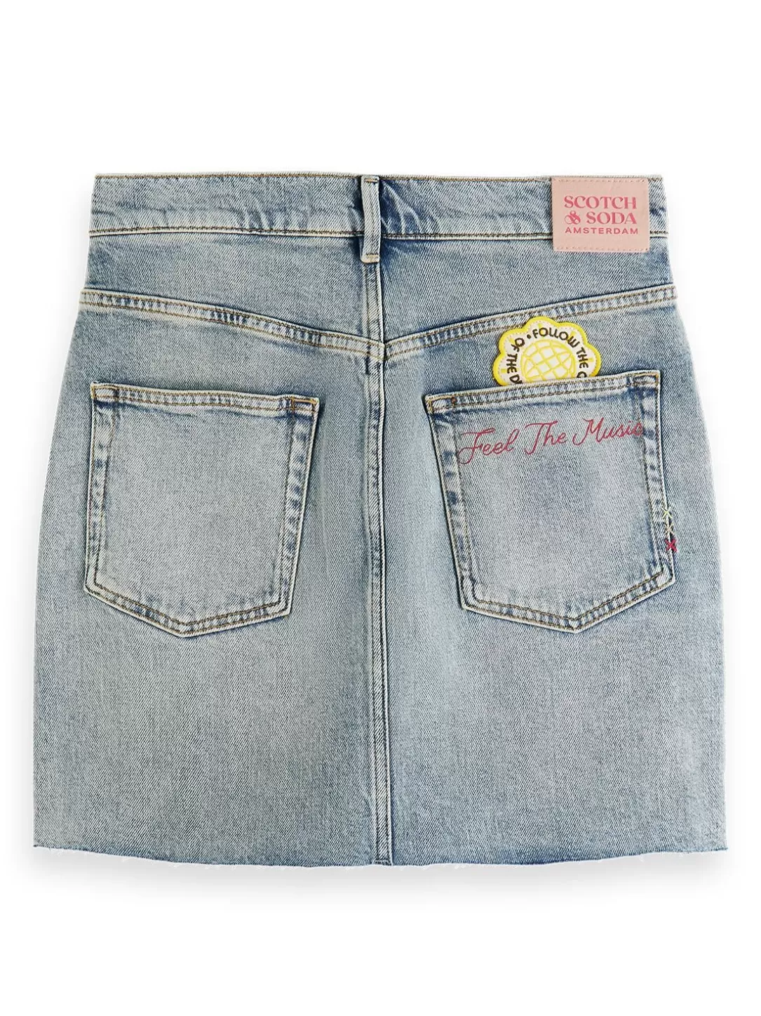 Scotch and Soda Denim Mini Skirt With Premium Wash Dance It Out Discount