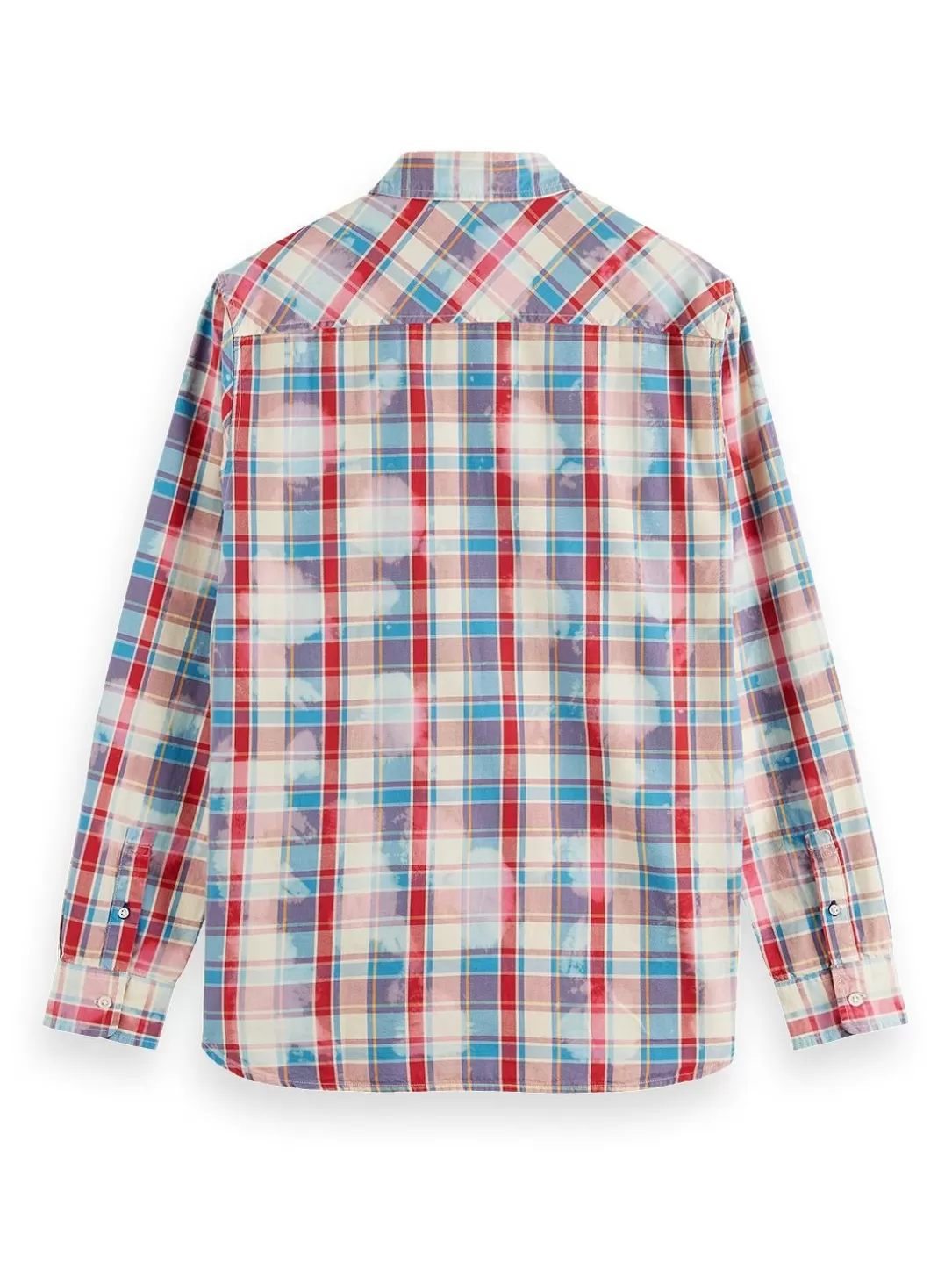 Scotch and Soda Denim Washed Checked Workwear Shirt Amp Red Check Best