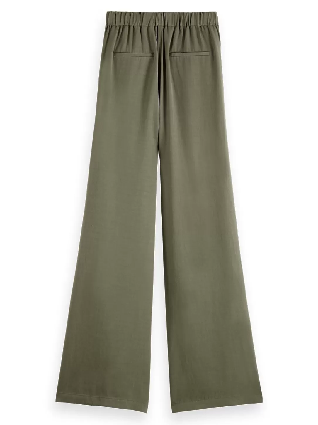 Scotch and Soda Eleni High-Rise Wide Leg Pyjama Pant Army Green Fashion