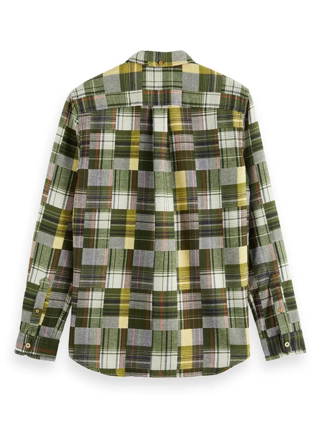 Scotch and Soda Flannel Check Shirt Green Check Best Sale