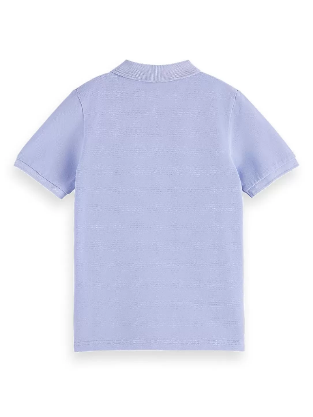 Scotch and Soda Garment-Dyed Short-Sleeved Pique Polo Bluebell Fashion