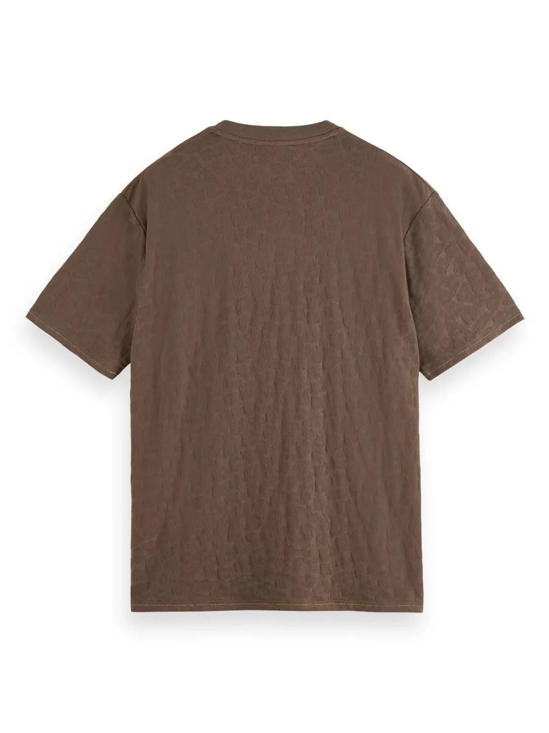 Scotch and Soda Jacquard T-Shirt Dark Taupe Hot