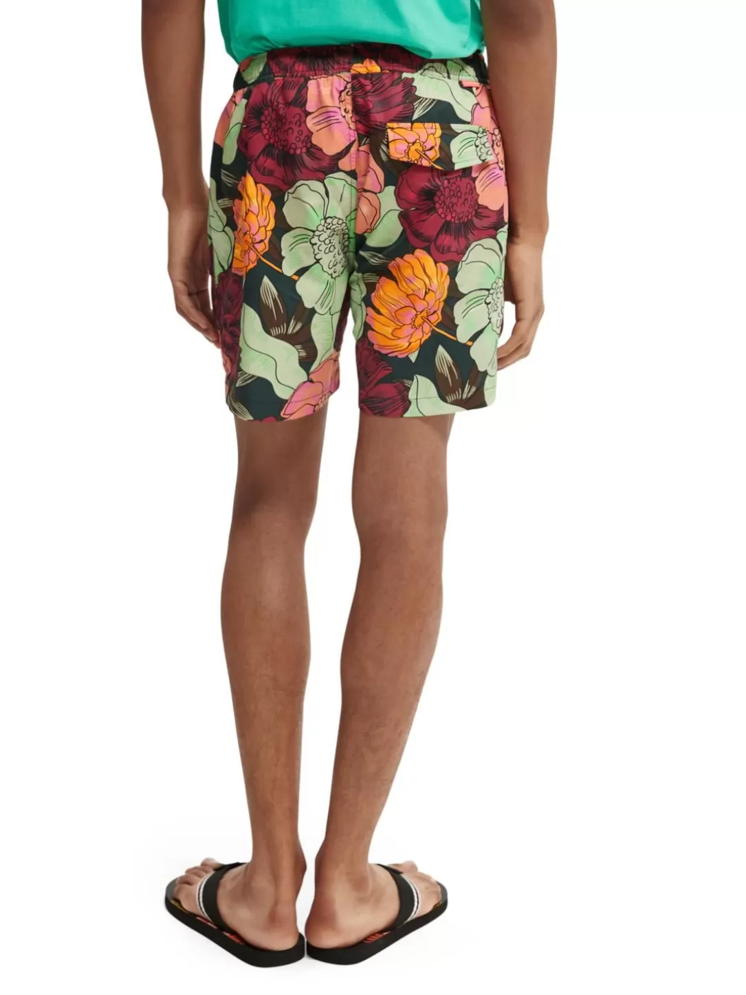 Scotch and Soda Mid-Length Printed Swim Shorts Combo F Fashion