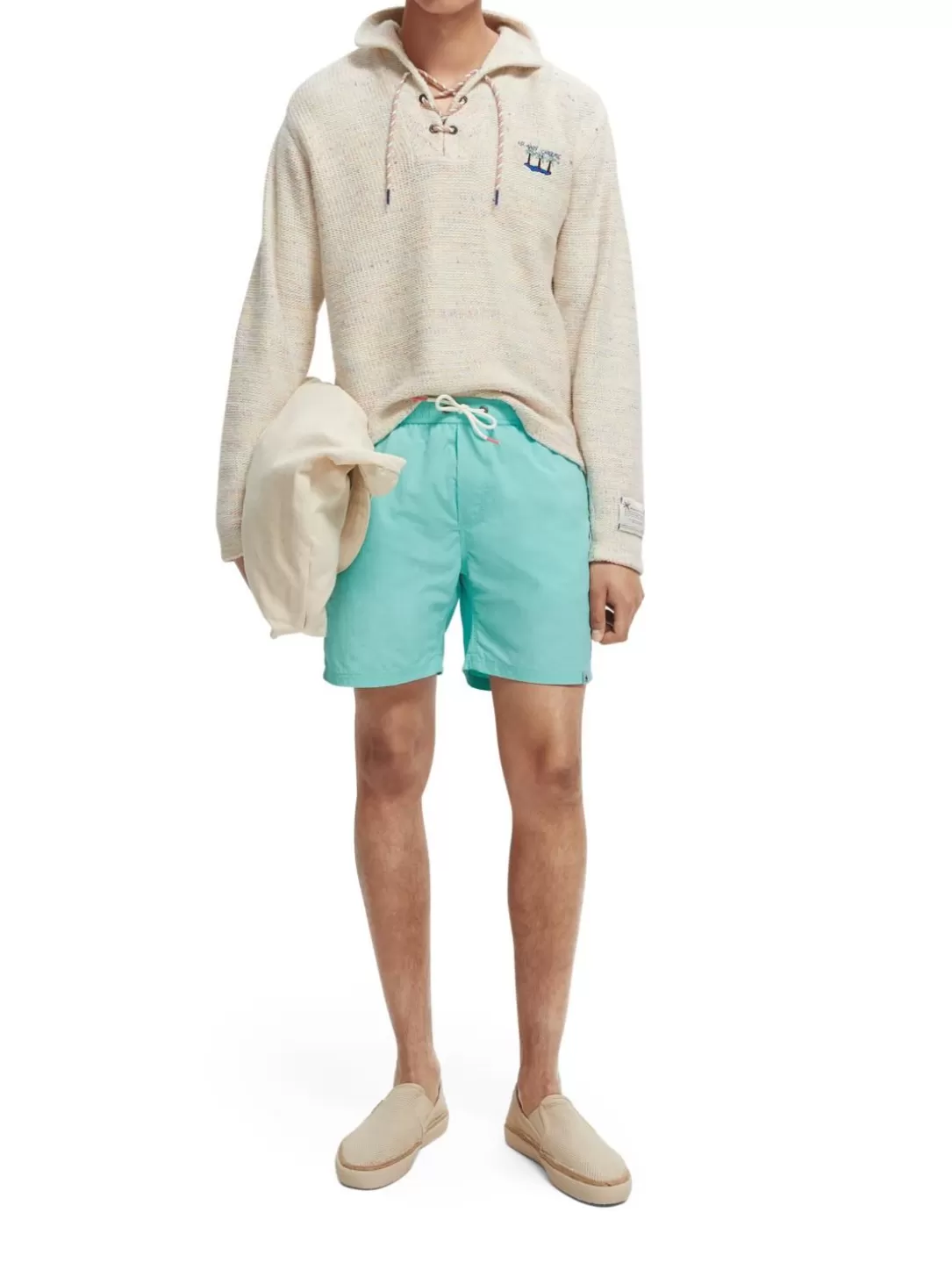 Scotch and Soda Mid-Length Swim Short Smash Mint Cheap