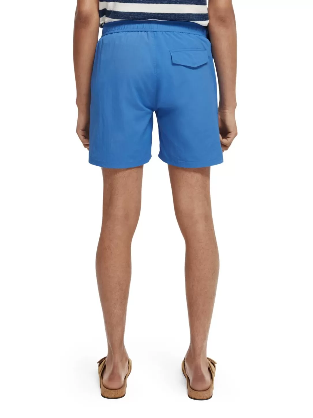 Scotch and Soda Mid-Length Swim Short Blue New