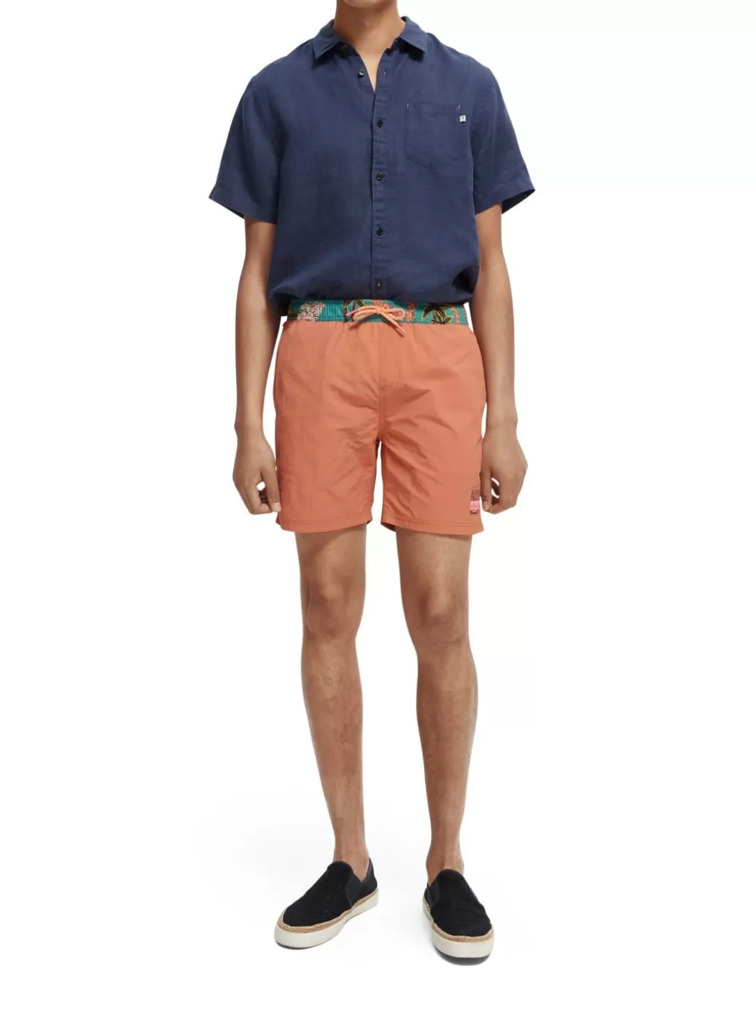 Scotch and Soda Mid-Length Swim Shorts Terra New