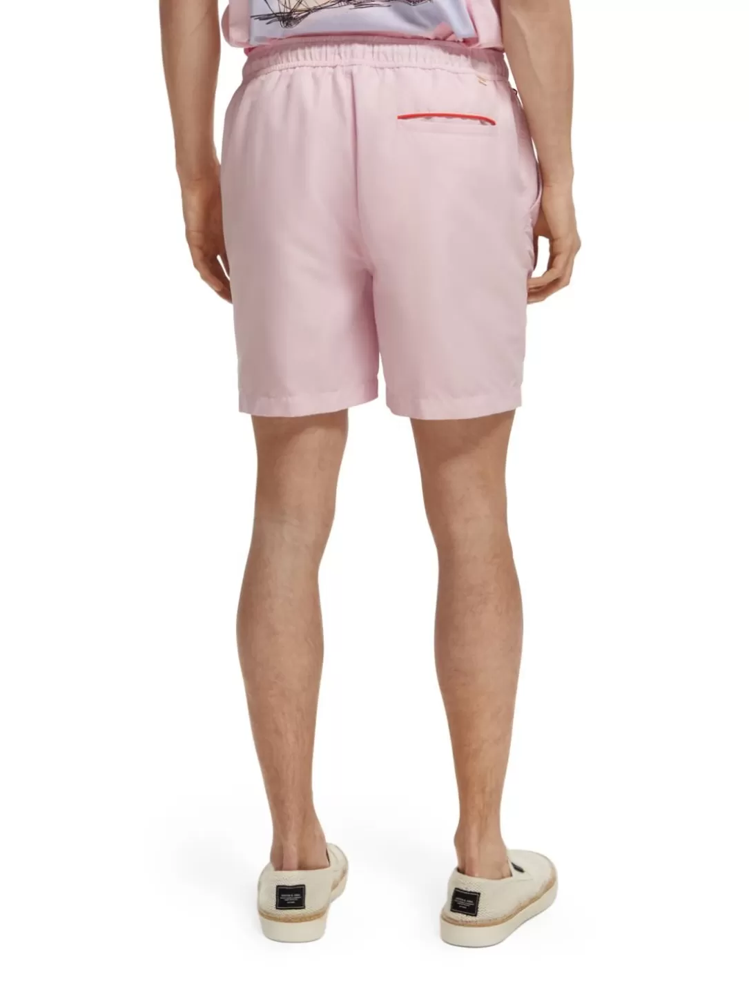 Scotch and Soda Mid-Length Swim Shorts Stone Pink Cheap