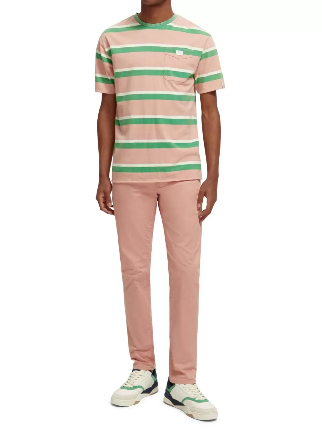 Scotch and Soda Mott Super-Slim Fit Chino Flamingo Discount