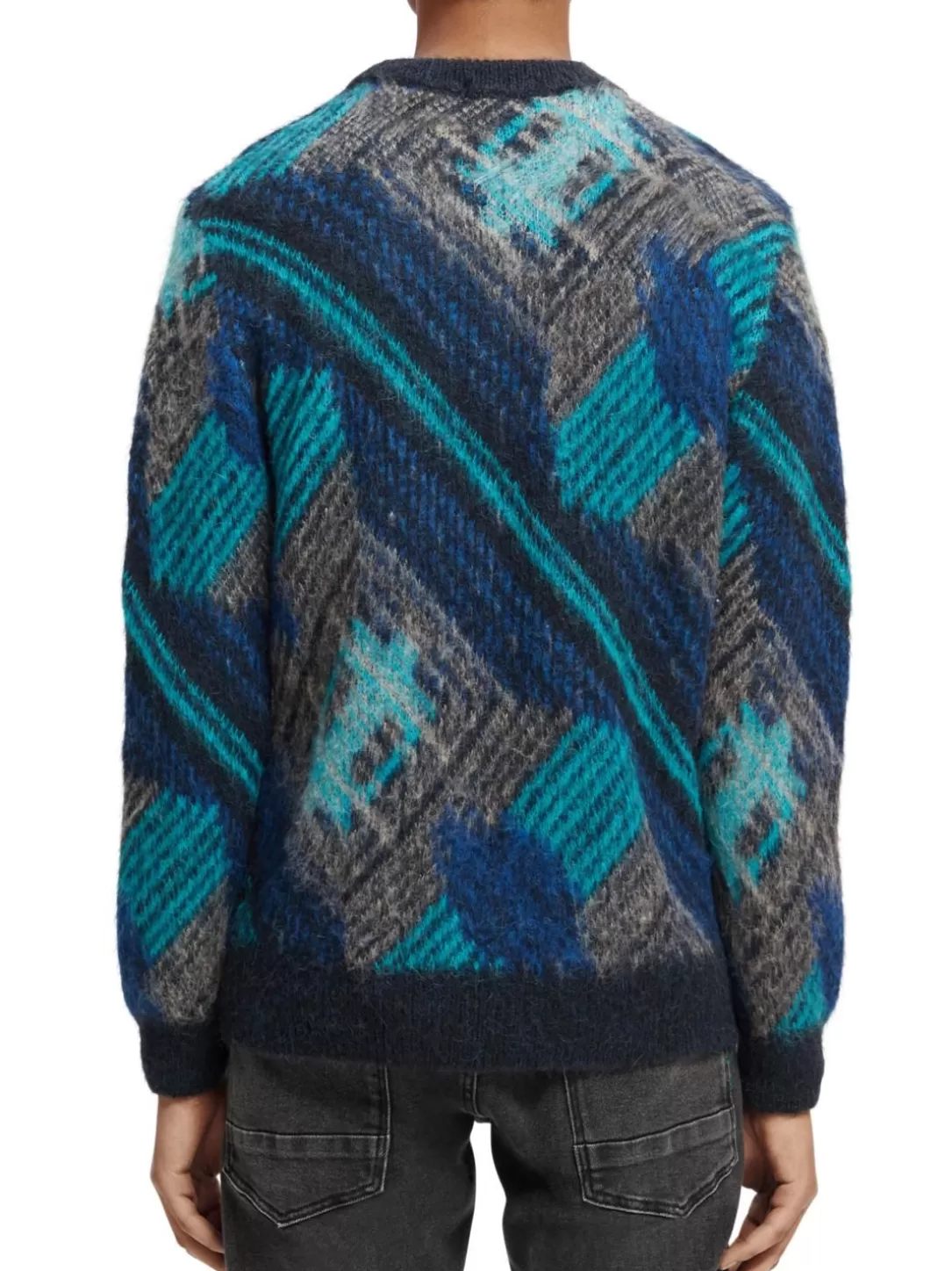 Scotch and Soda Multi-Coloured Panelled Jacquard Sweater Combo B Online