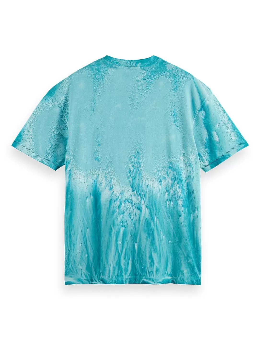 Scotch and Soda Oil Dye T-Shirt Topaz Oil Dye Best Sale