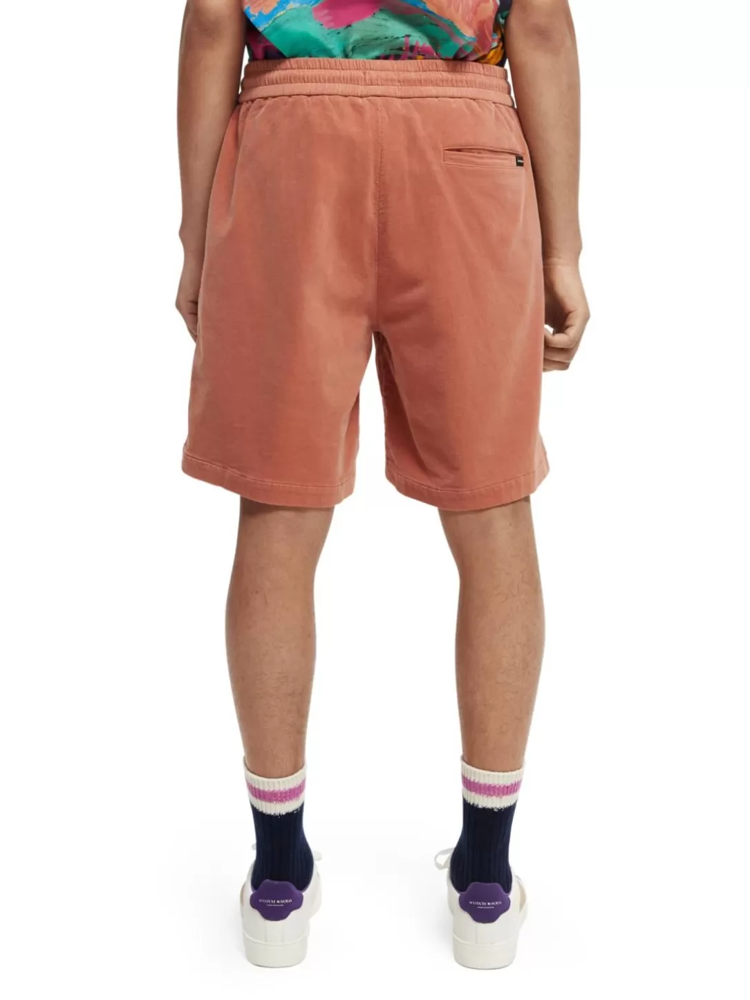 Scotch and Soda Organic Cotton Corduroy Jogger Shorts Mars Clearance