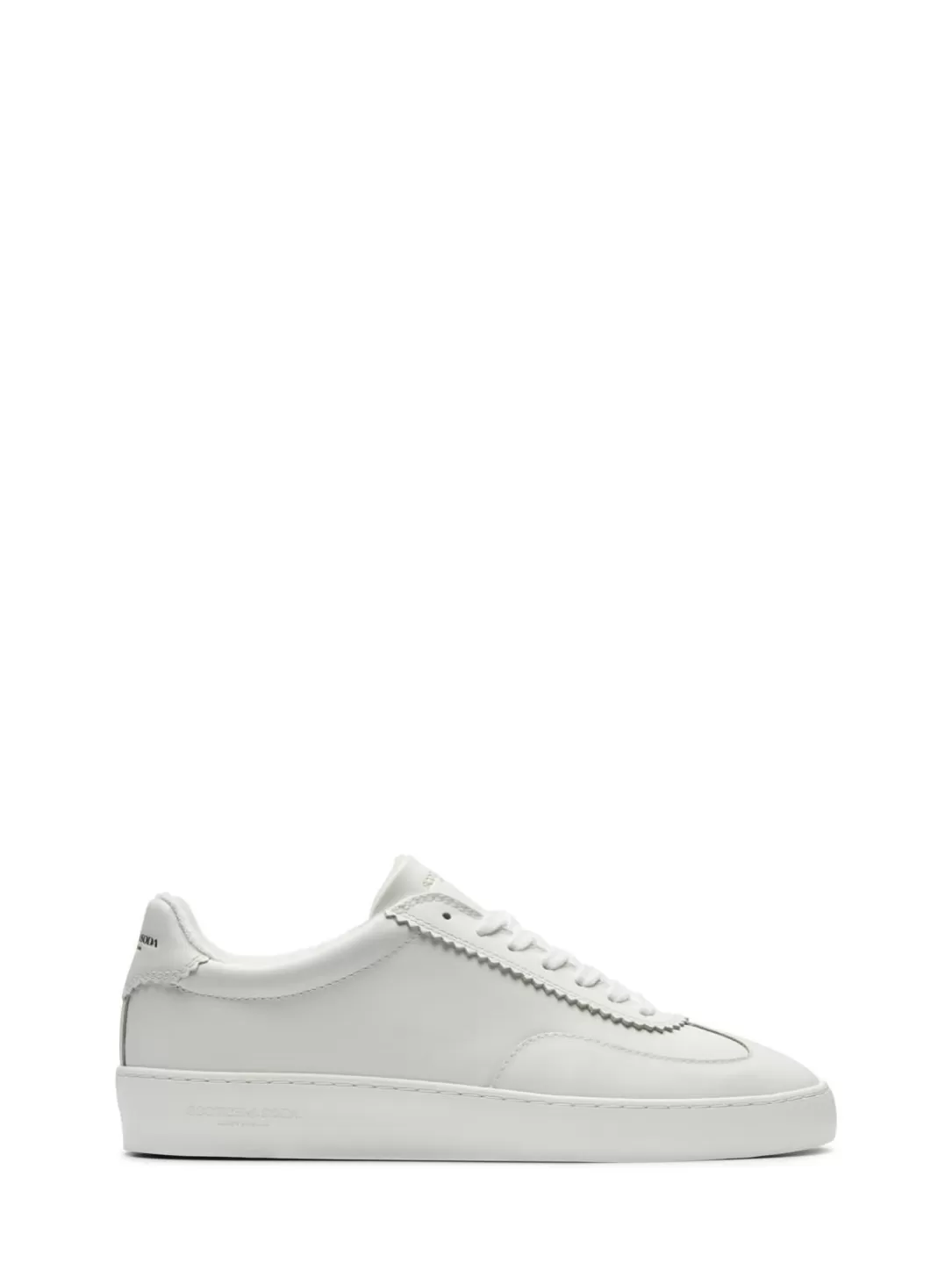 Scotch and Soda Plakka Leather Sneaker White Cheap