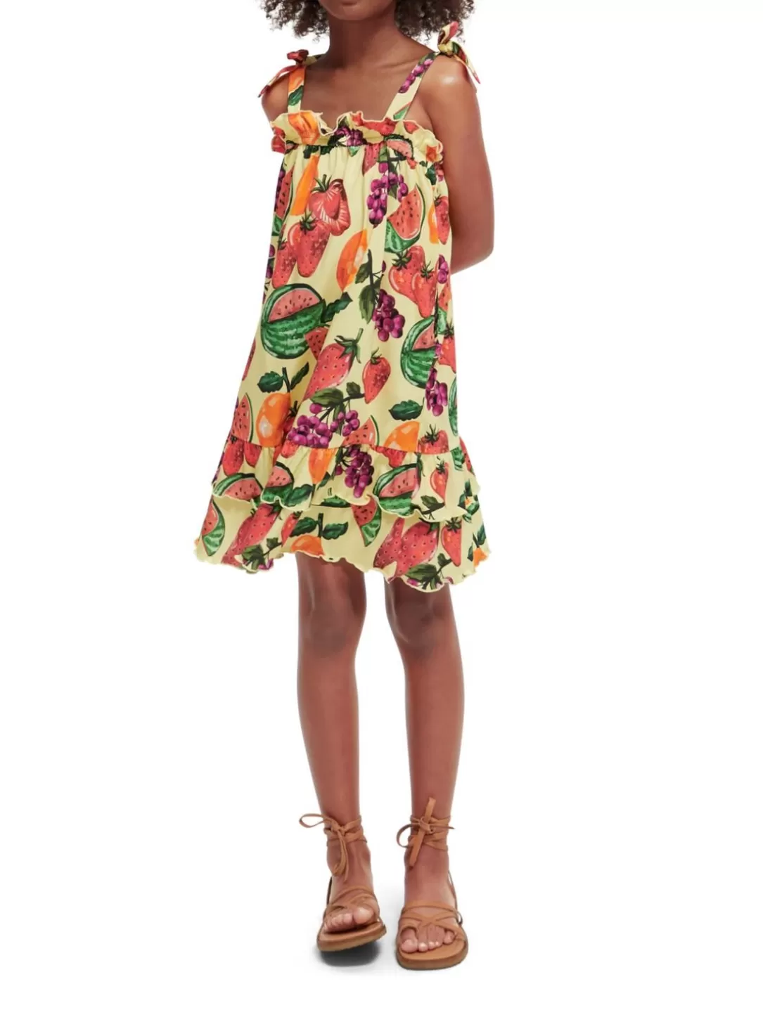 Scotch and Soda Printed Mini Dress Fruit Allover Cheap