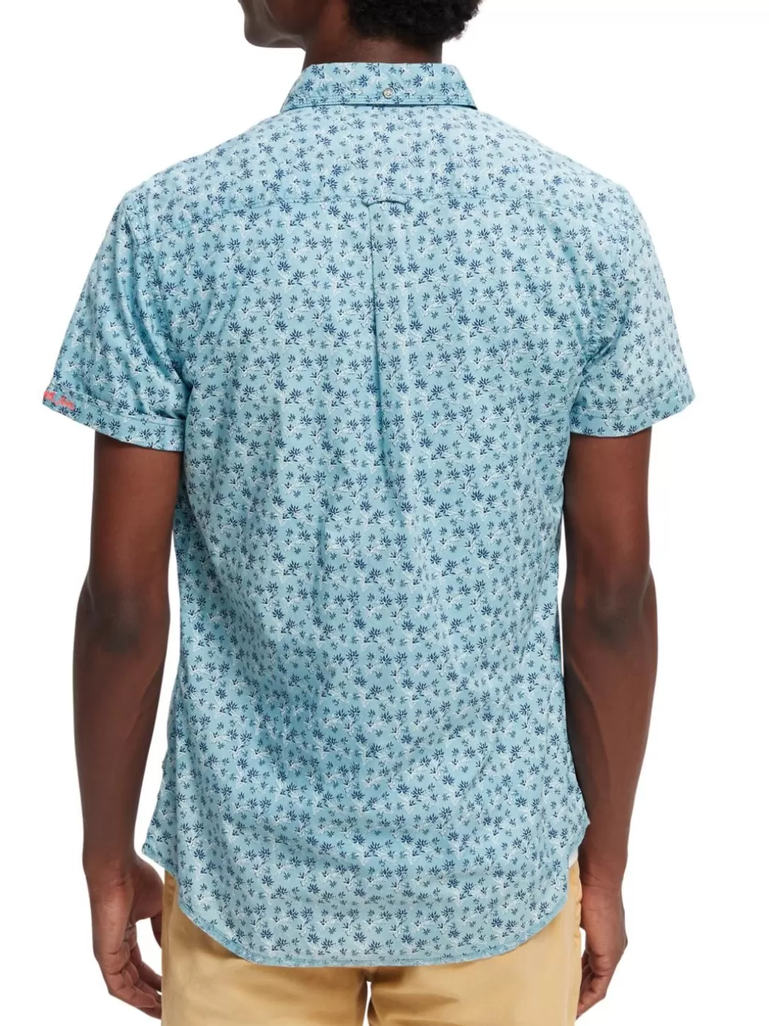 Scotch and Soda Printed Poplin Short Sleeved Shirt Combo C Shop