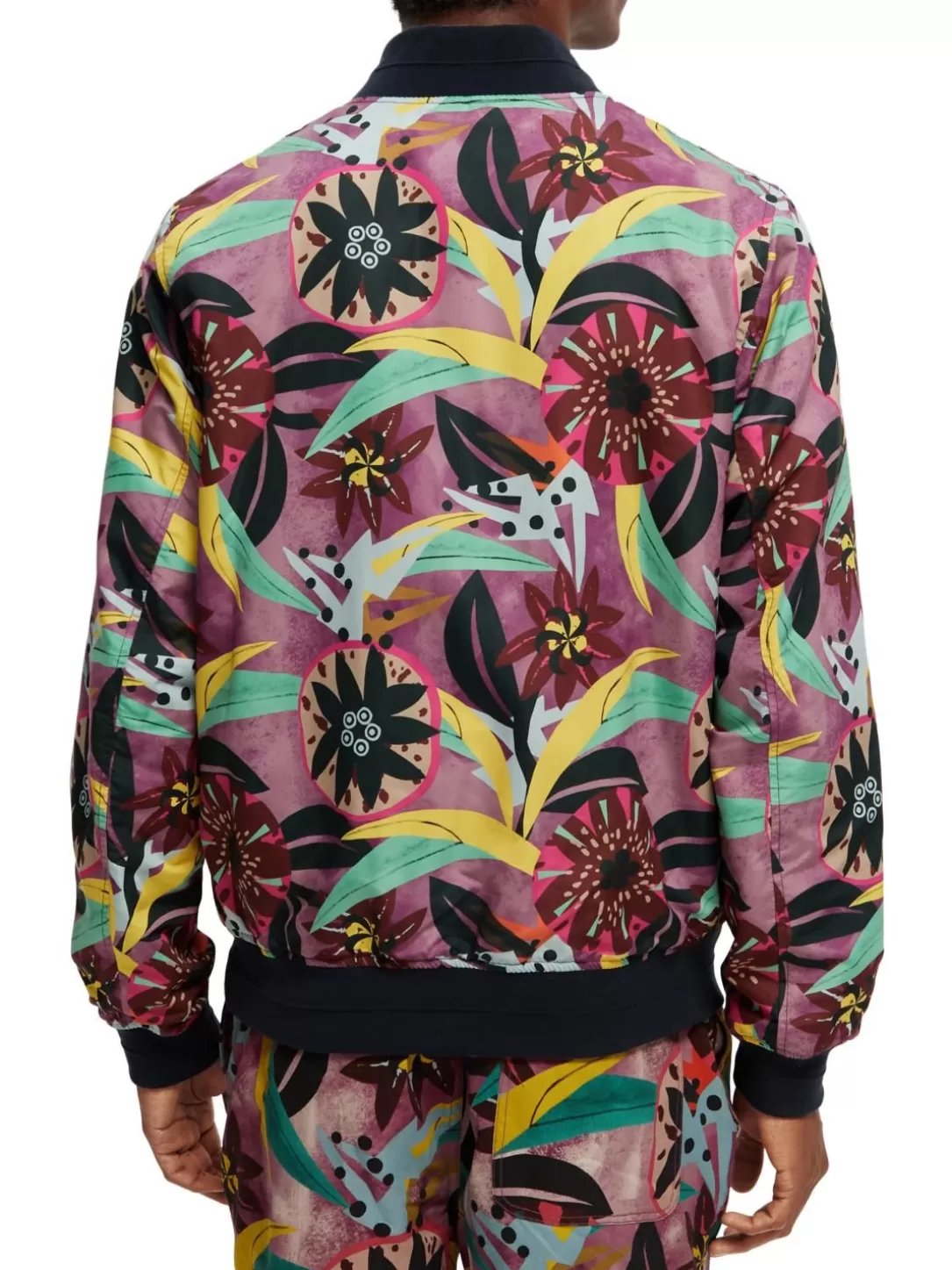 Scotch and Soda Printed Reversible Bomber Jacket Combo A Hot