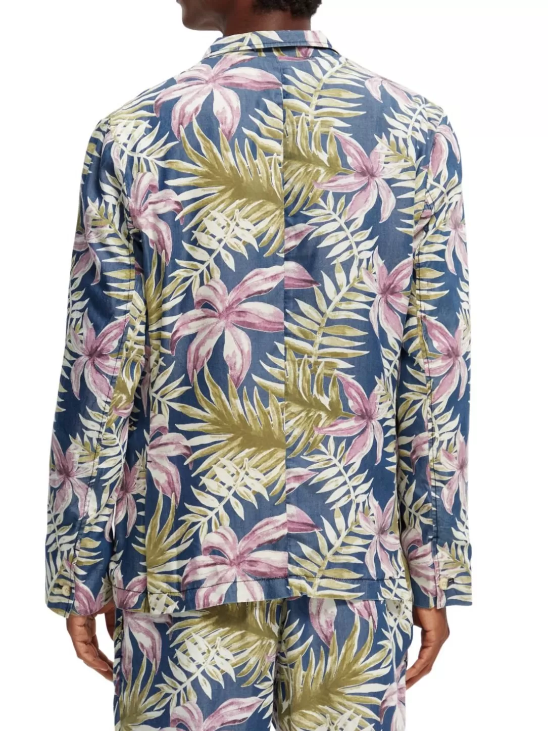 Scotch and Soda Printed Single-Breasted Blazer Combo A Cheap