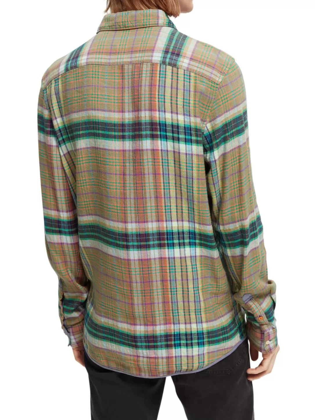 Scotch and Soda Regular-Fit Lightweight Checked Flannel Shirt Combo B Cheap