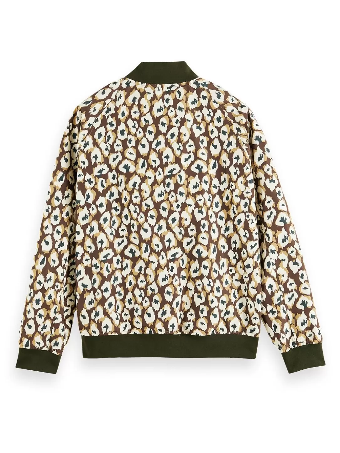 Scotch and Soda Reversible Bomber Jacket Taupe Animal Shop