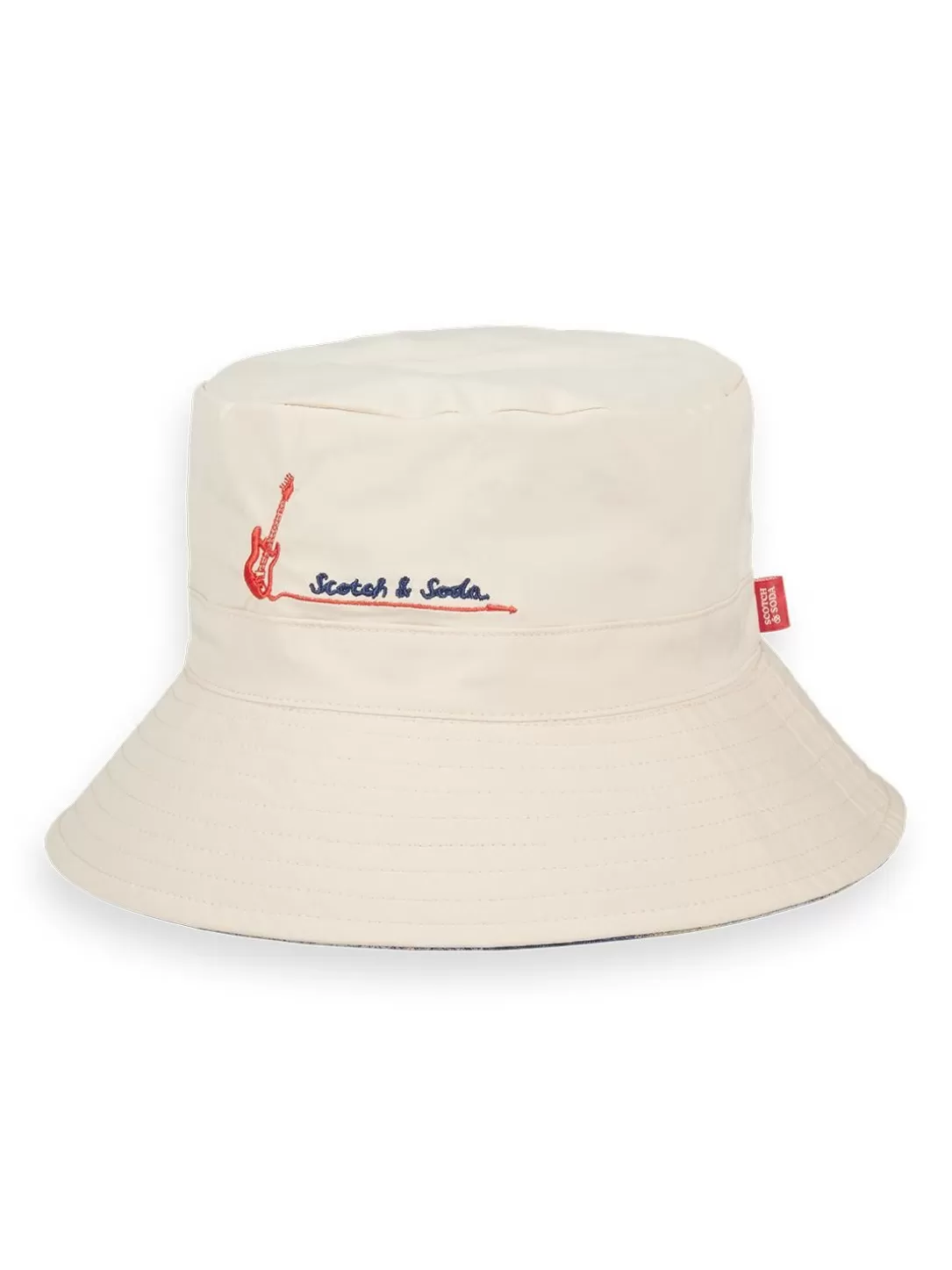 Scotch and Soda Reversible Jacquard Bucket Hat Blurred Landscape Blue Cheap