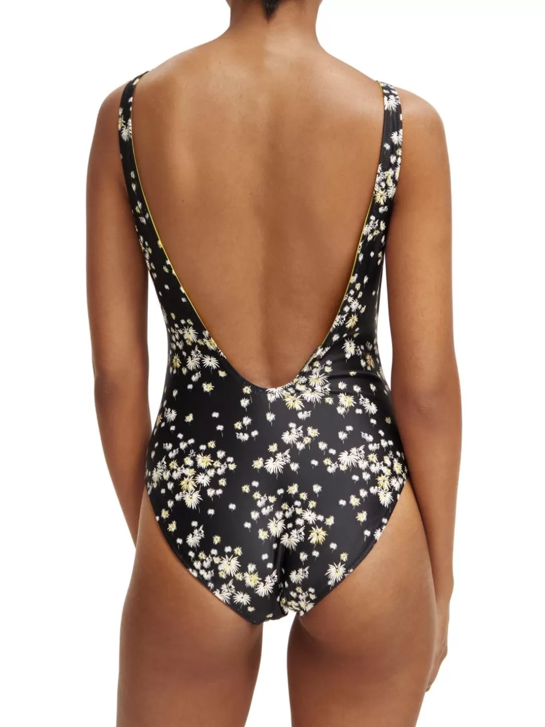 Scotch and Soda Reversible Printed Swimsuit Dandelion Black Cheap