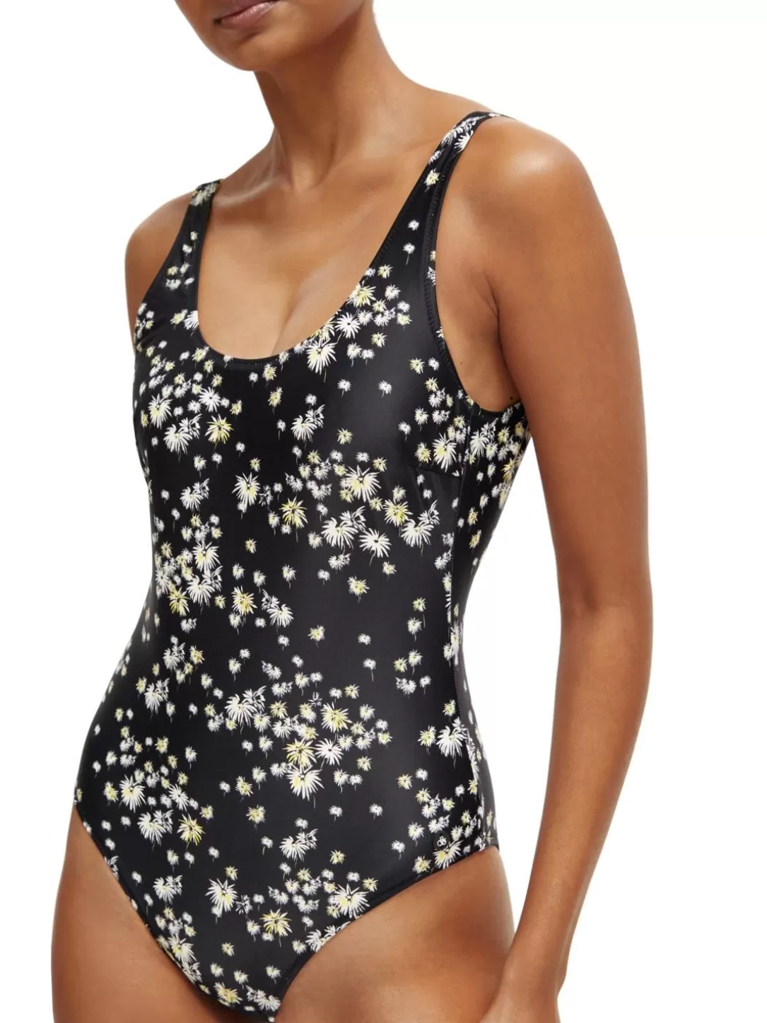 Scotch and Soda Reversible Printed Swimsuit Dandelion Black Cheap