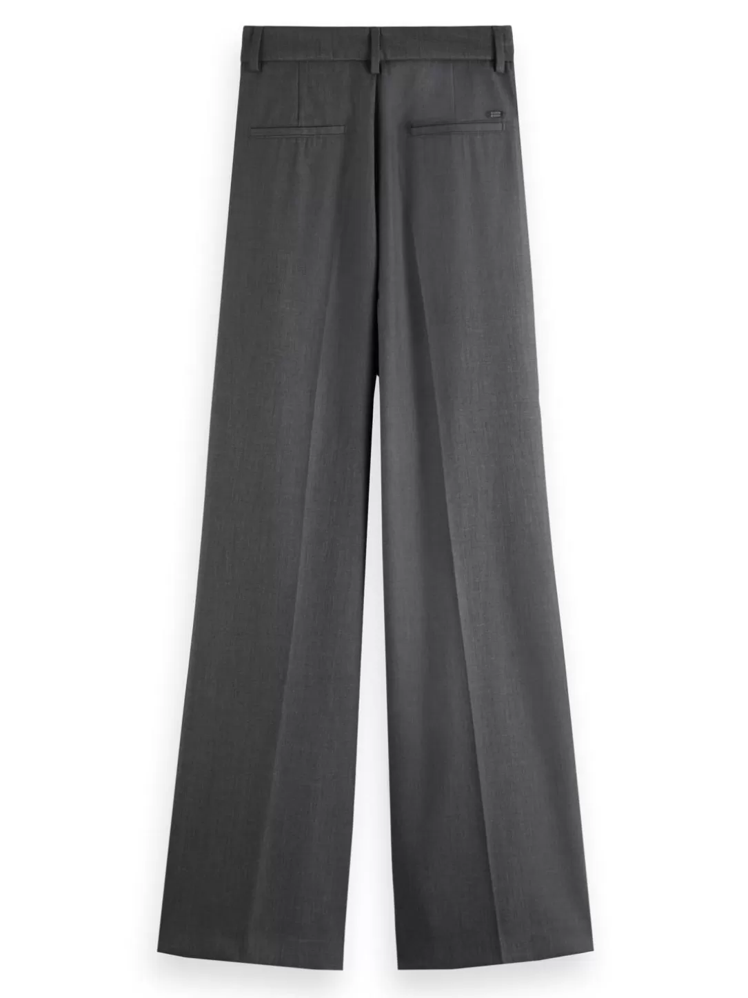 Scotch and Soda Rose Pleated High-Rise Wide Leg Pant Charcoal Melange Flash Sale