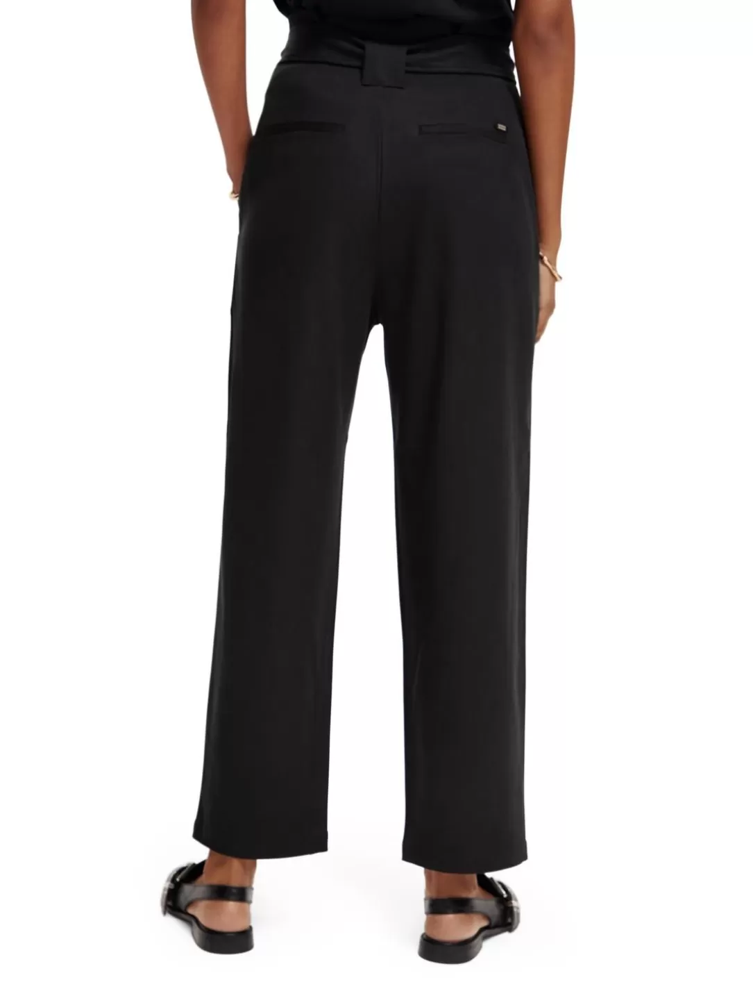 Scotch and Soda The Daisy High-Rise Paper Bag Trousers Black Cheap