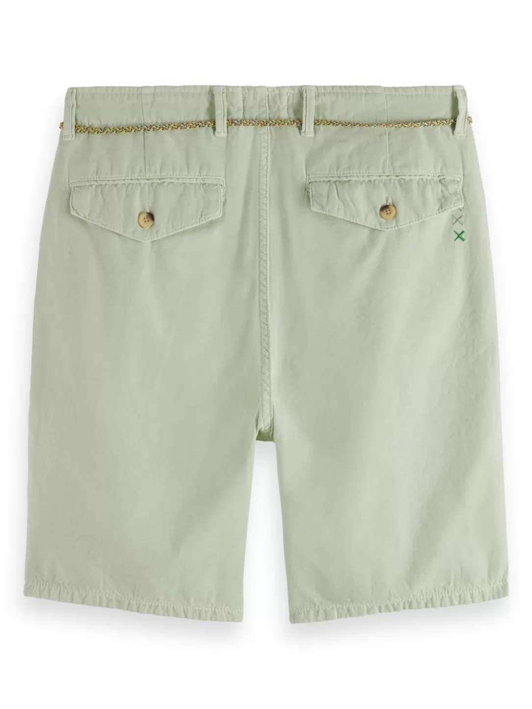 Scotch and Soda The Fave Garment-Dyed Linen-Blended Shorts Mint Cheap