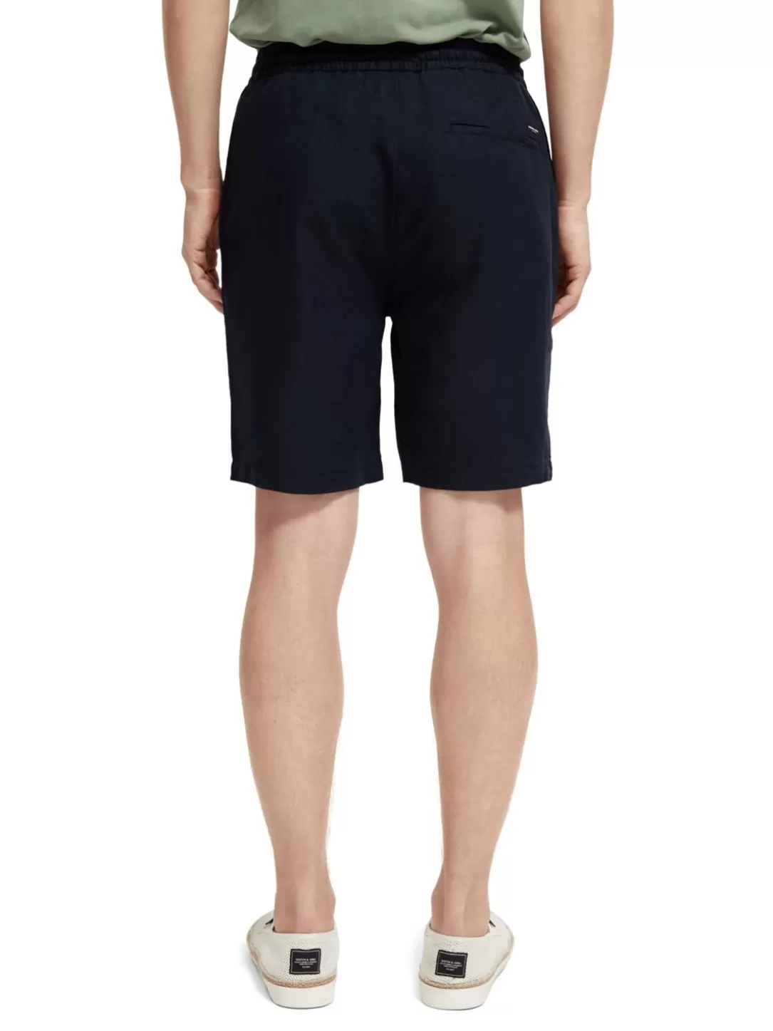 Scotch and Soda The Fave Linen-Blended Bermuda Shorts Marine Shop