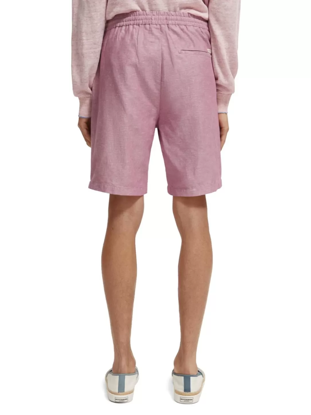 Scotch and Soda The Fave Linen-Blended Bermuda Shorts Daffodil Sale