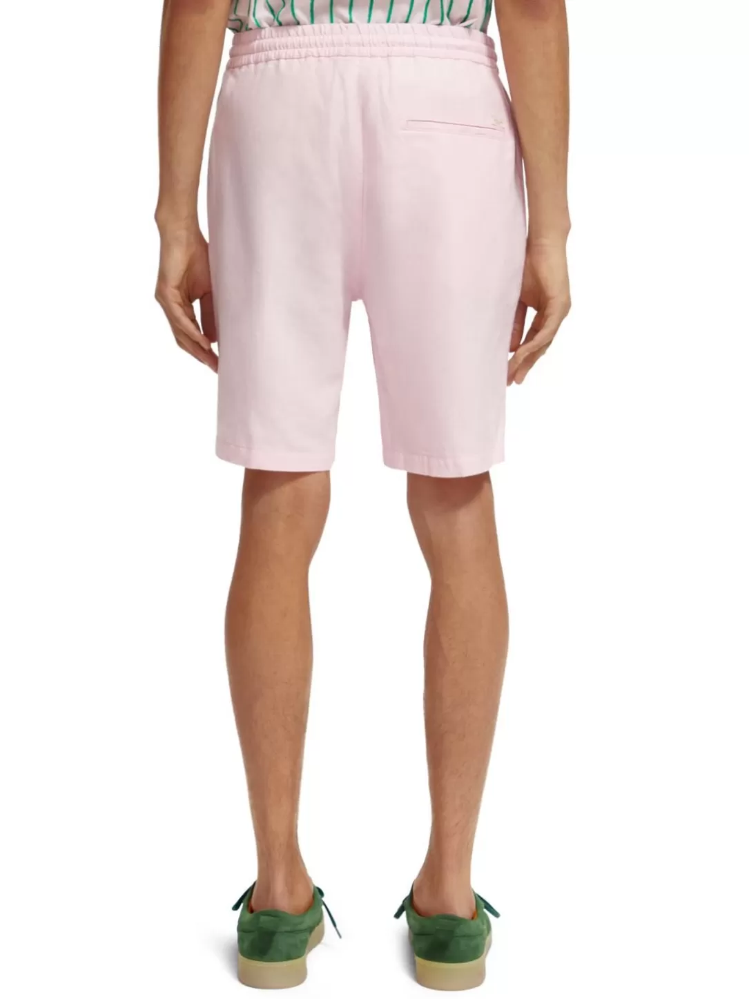 Scotch and Soda The Fave Linen-Blended Bermuda Shorts Rose Sale