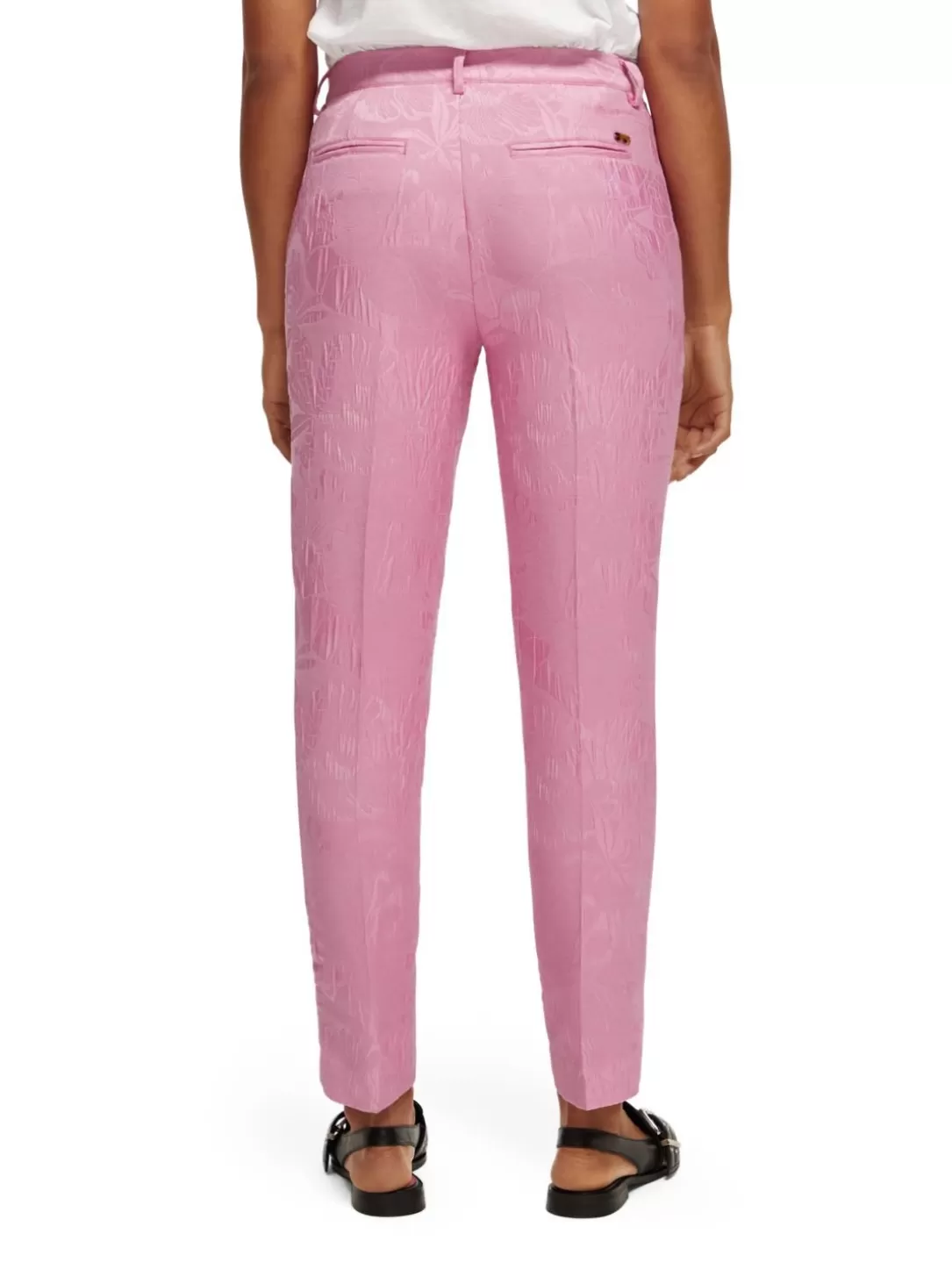 Scotch and Soda The Lowry Mid-Rise Slim Fit Trousers Orchid Pink Fashion