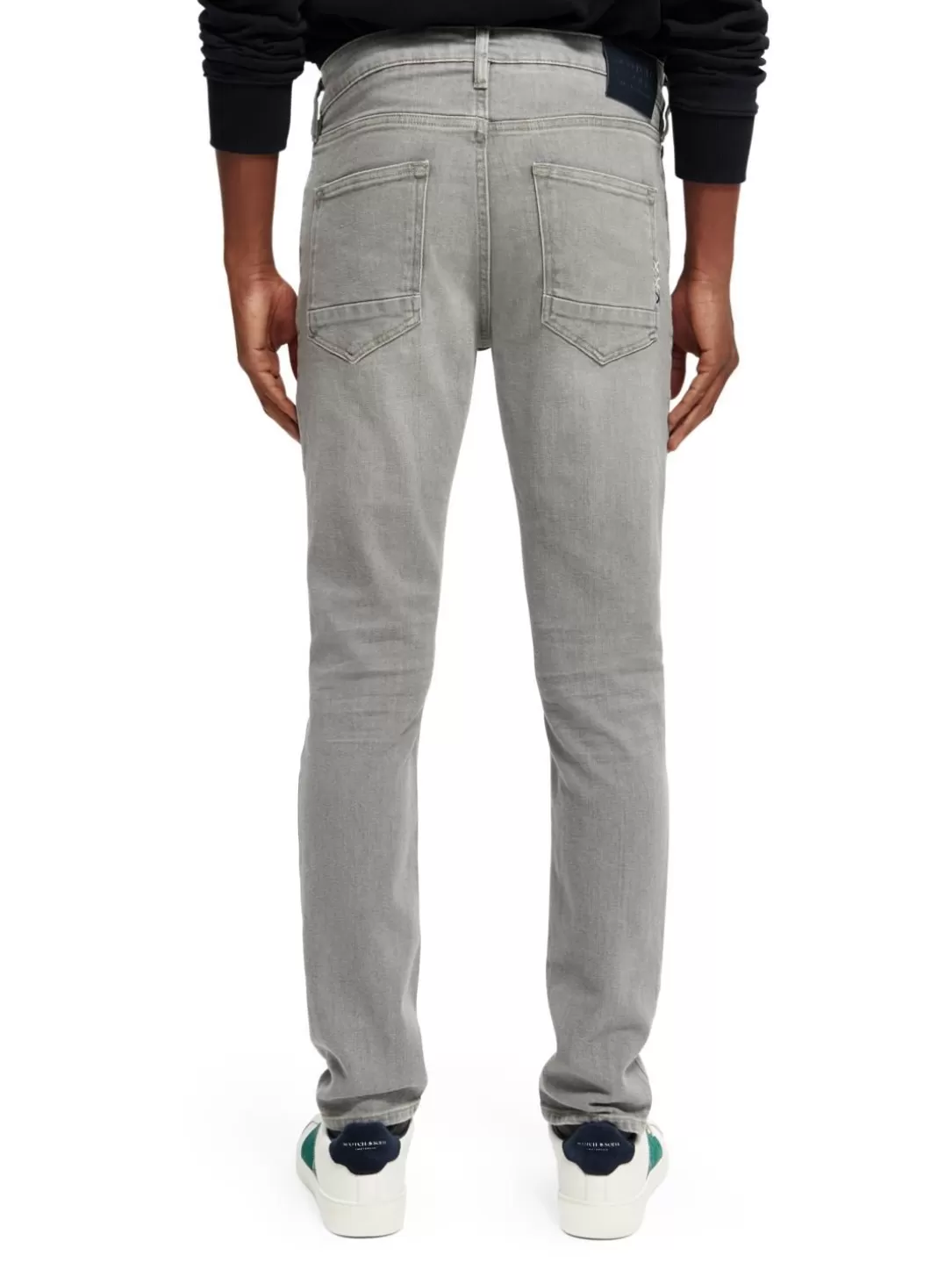 Scotch and Soda The Skim Super-Slim Fit Grey Toned Jeans Grey Stone Flash Sale