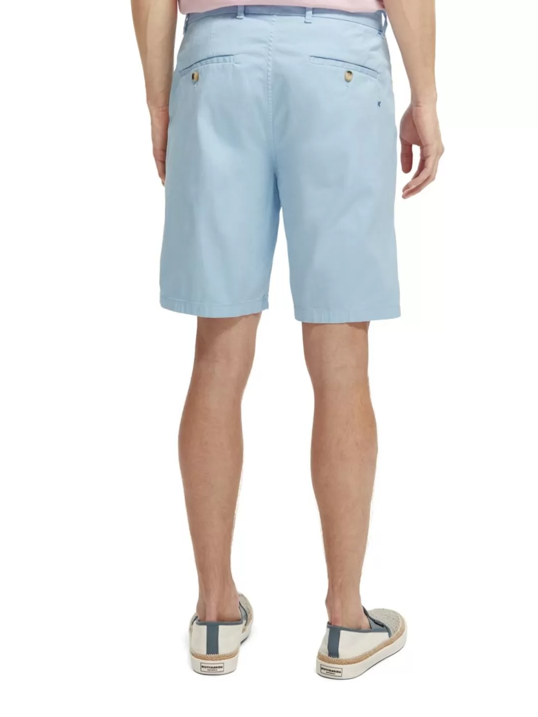 Scotch and Soda The Stuart Garment-Dyed Chino Shorts Sea Blue Best Sale