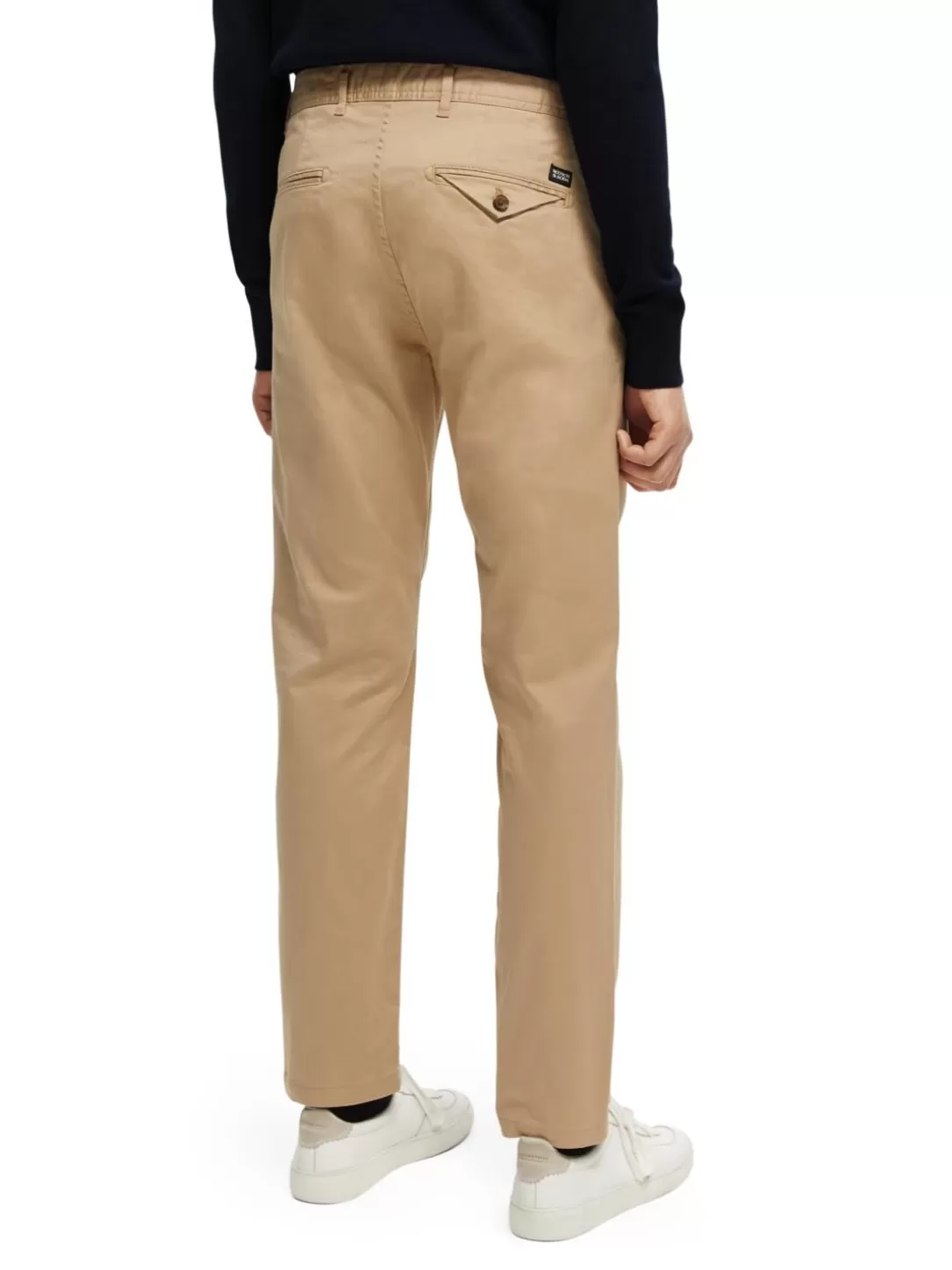 Scotch and Soda The Stuart Regular Slim Fit Organic Cotton Chino Sand Fashion