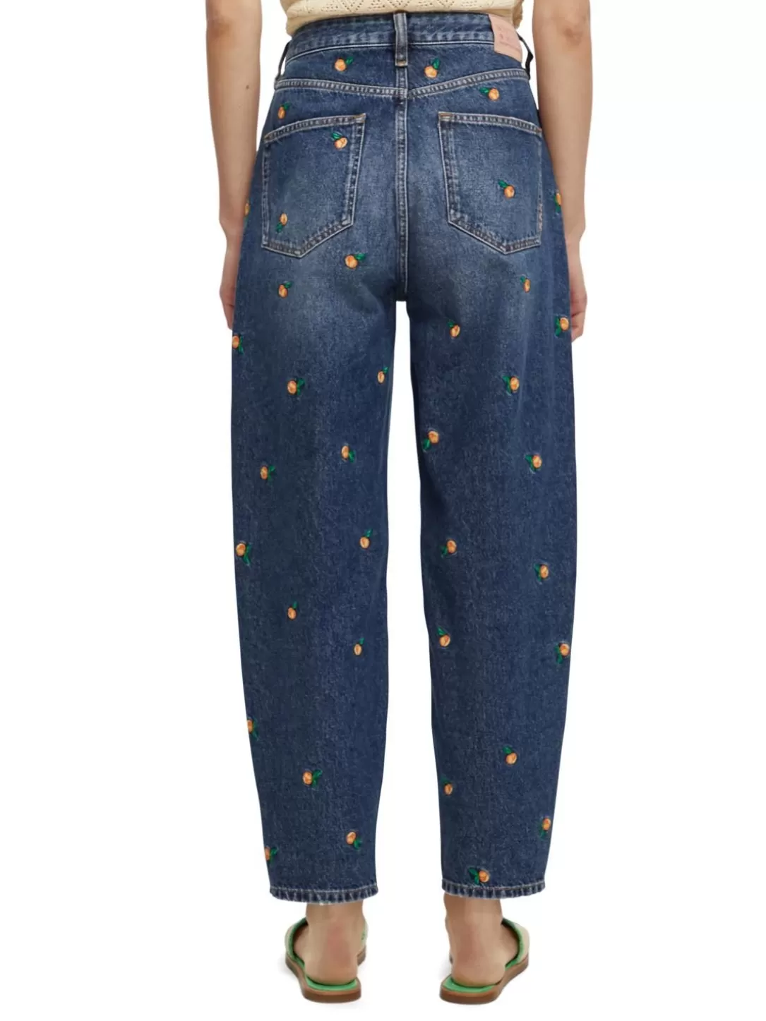 Scotch and Soda The Tide High-Rise Embroidered Balloon Fit Jeans Love In Outlet