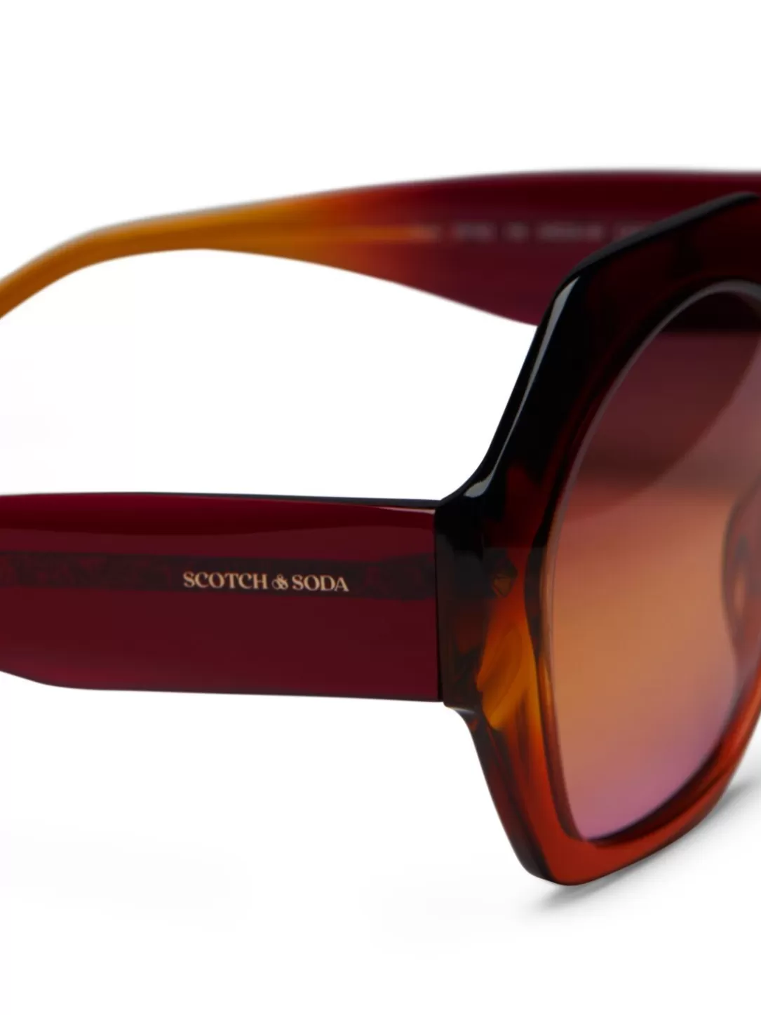 Scotch and Soda Torri Sunglasses Burgundy Sunset Online