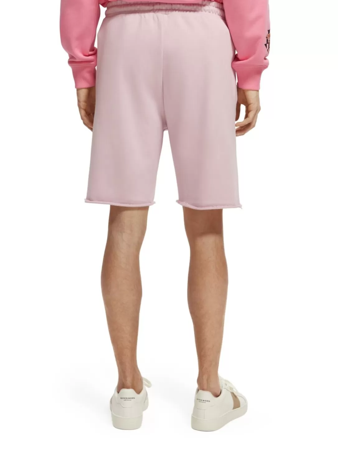 Scotch and Soda Unisex Organic Cotton Sweat Shorts Stone Pink Fashion