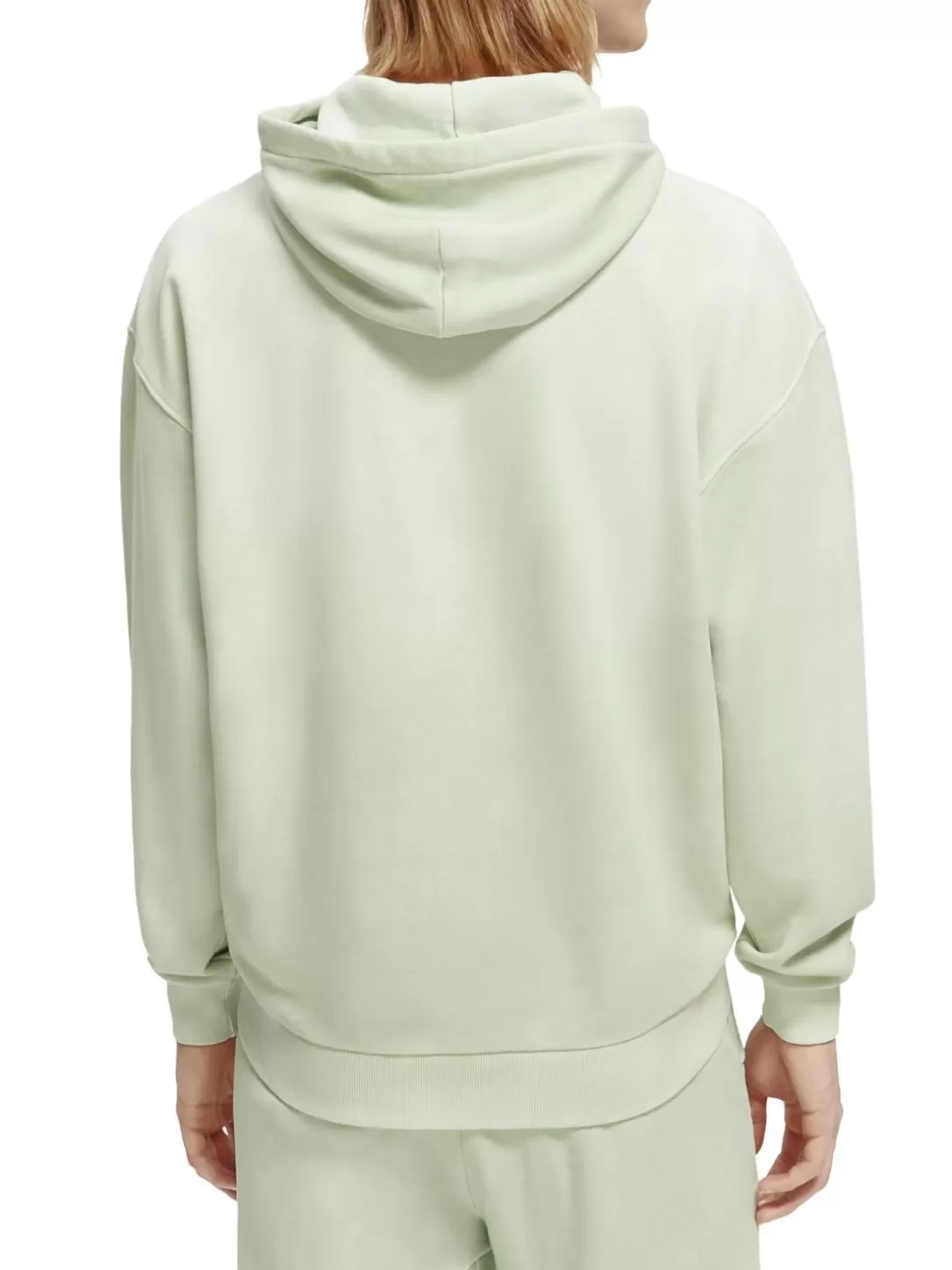 Scotch and Soda Unisex Plant-Dyed Hoodie Mint Outlet