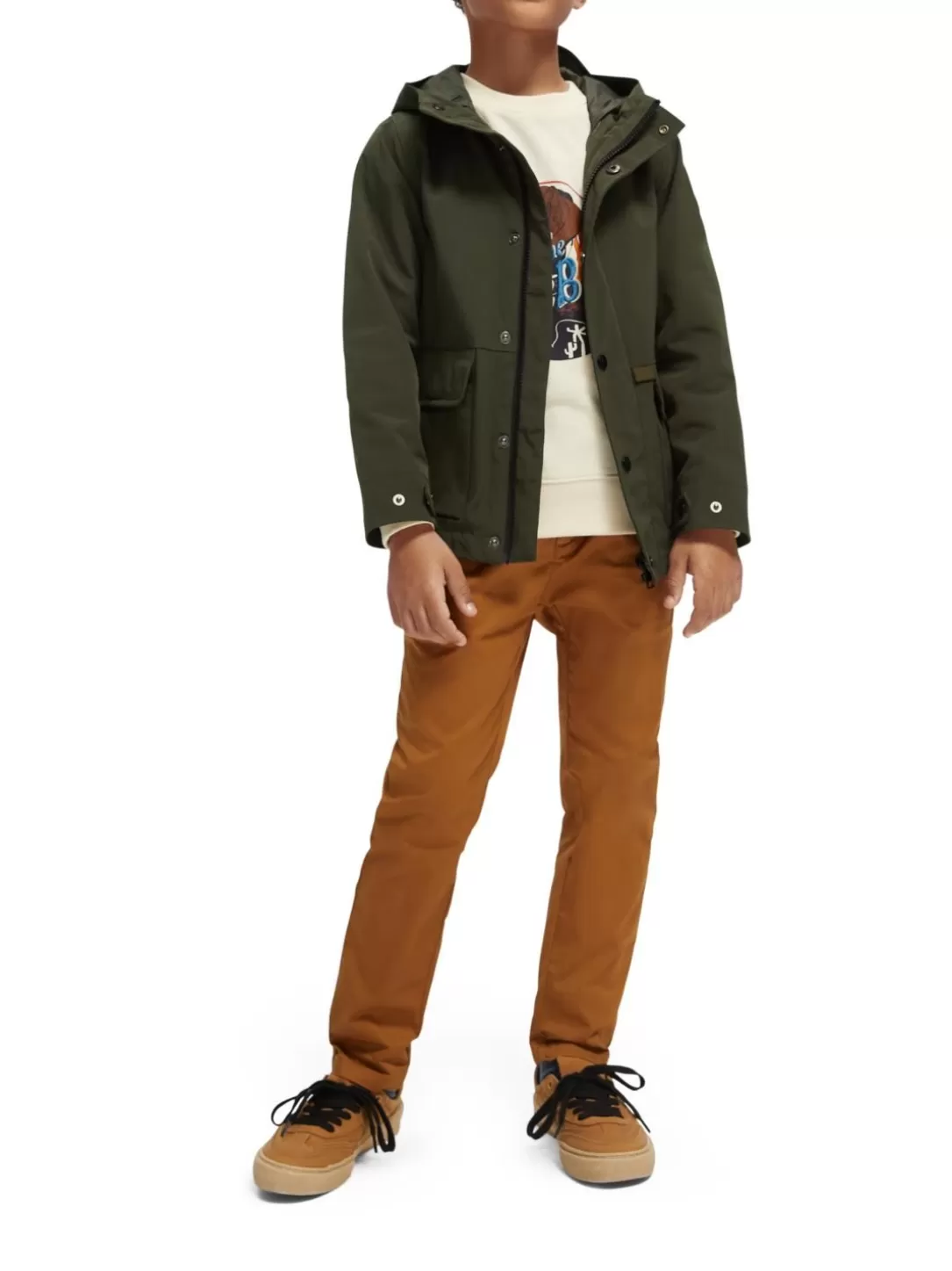 Scotch and Soda Water-Repellent Jacket Military Flash Sale