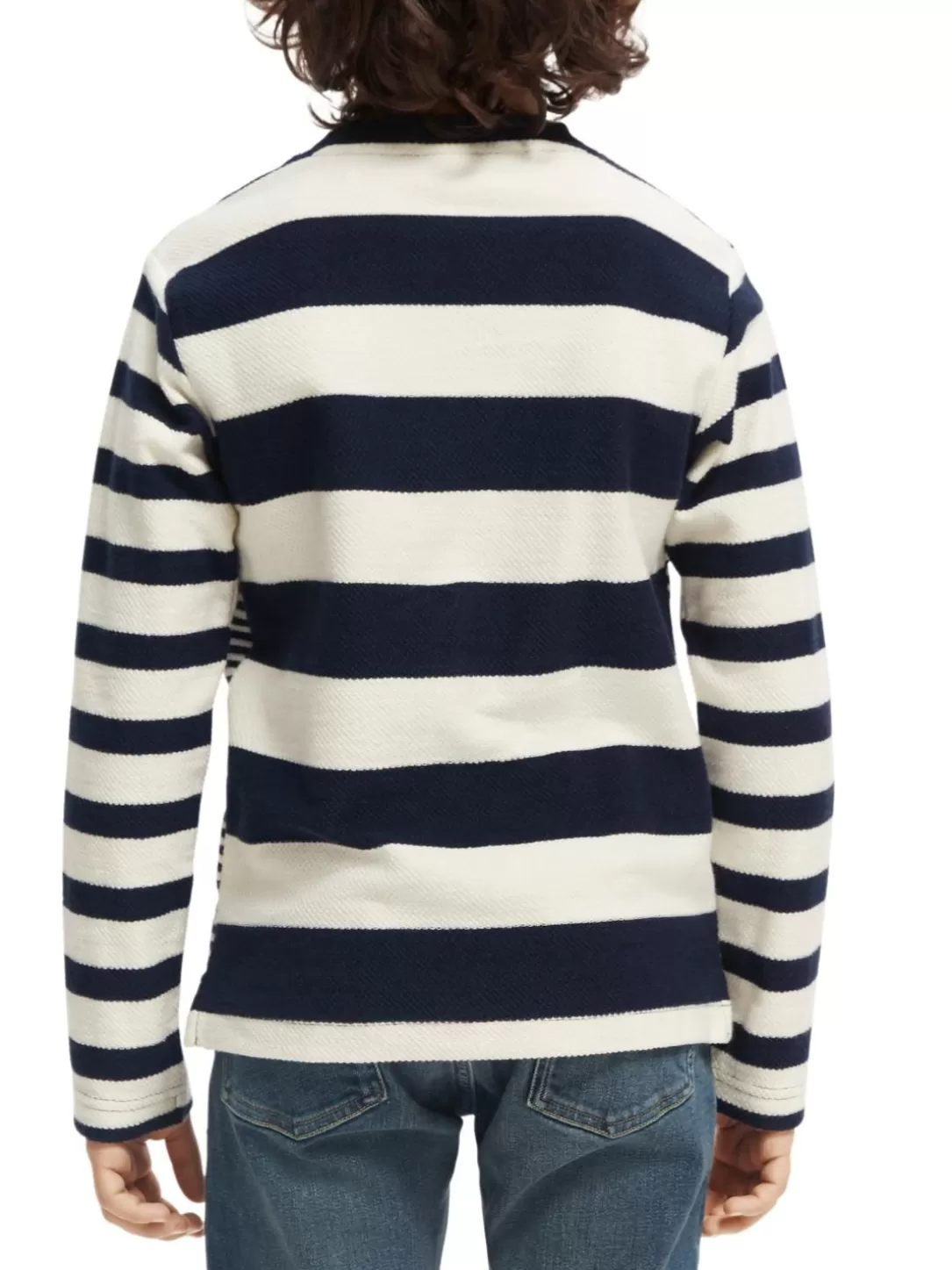 Scotch and Soda Yarn-Dyed Organic Cotton Long-Sleeved T-Shirt Combo A Sale